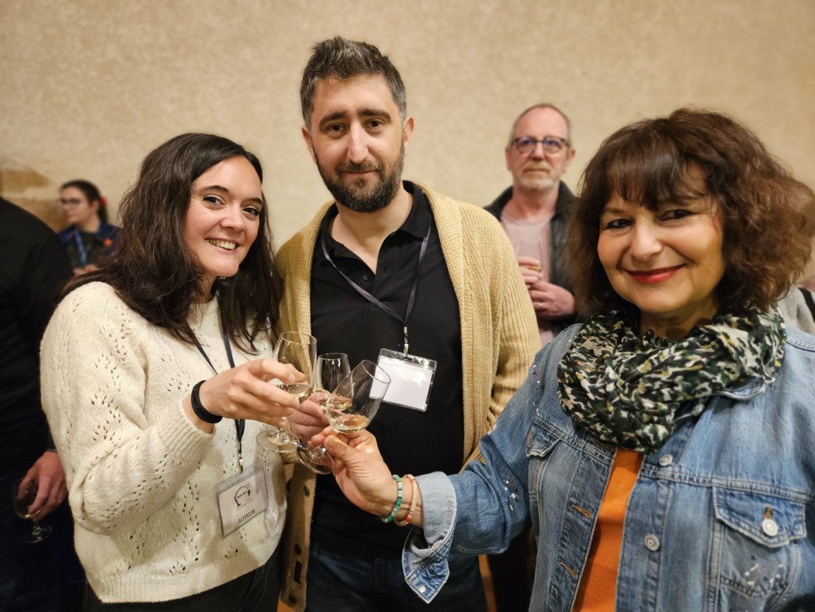 Sympa aussi de trinquer avec Audrey Brière et Antoine Renand ! À vos succès !